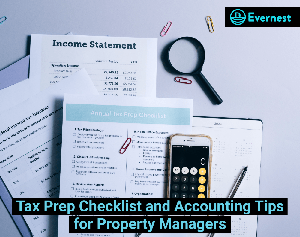 Accounting and Tax Prep Checklist for Property Managers